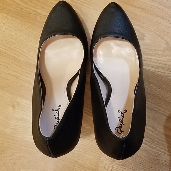 💎2 for $25💎 Black Embossed Stiletto Pump - Picture 4 of 11